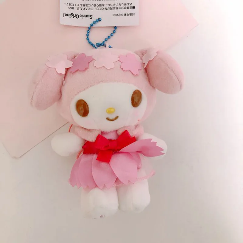 

Takara Tomy Sanrio Ragdoll Fluffy Kitty Kuromi My Melody Plush Anime Stuffed Cinnamoroll Keychain Couple Pendant Cartoon Gift