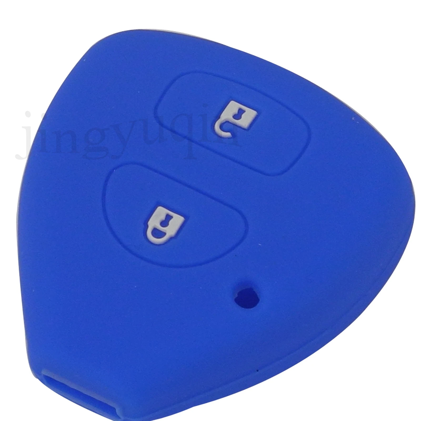 

Силиконовый резиновый чехол jingyuqin для автомобильного ключа для Toyota Corolla Camry Highlander Land Cruiser Pardo защитный чехол для дистанционного управления 2 кнопки