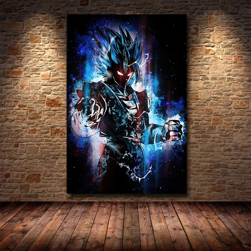 Картина из японского аниме Драконий жемчуг Гоку картины в скандинавском стиле