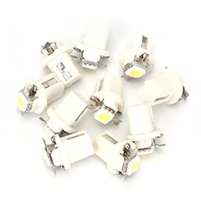 10 шт. лампы T5 B8.5d для приборной панели автомобиля 12 В