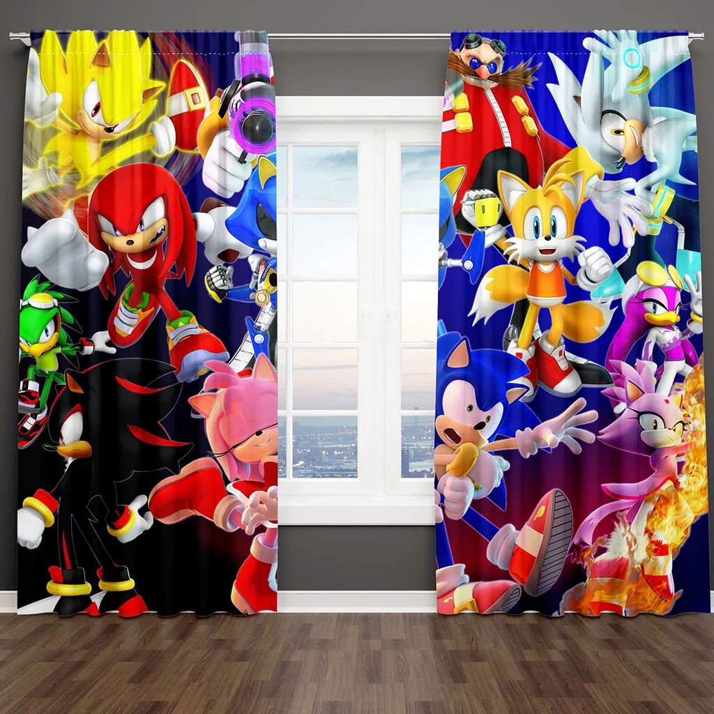 

Children's Cartoons Cute Manga Anime Japan Luxury Free Shipping 2 Pieces Shading Drapes Window Curtain for Living Room Bedroom