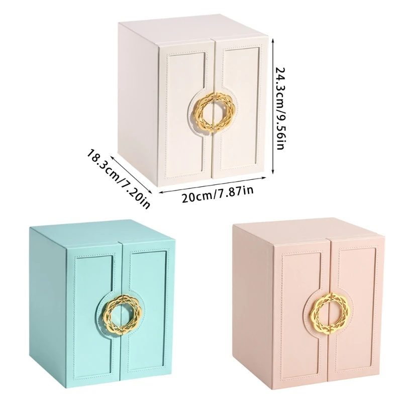 Большой органайзер для ювелирных изделий из искусственной кожи чехол хранения