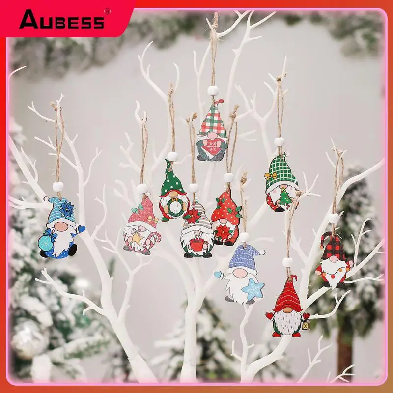 

Weight 61g Navidad Gifts Easily Hang Warm And Romantic Christmas Wooden Pendant Christmas Tree Pendant Decoration. Wood Material