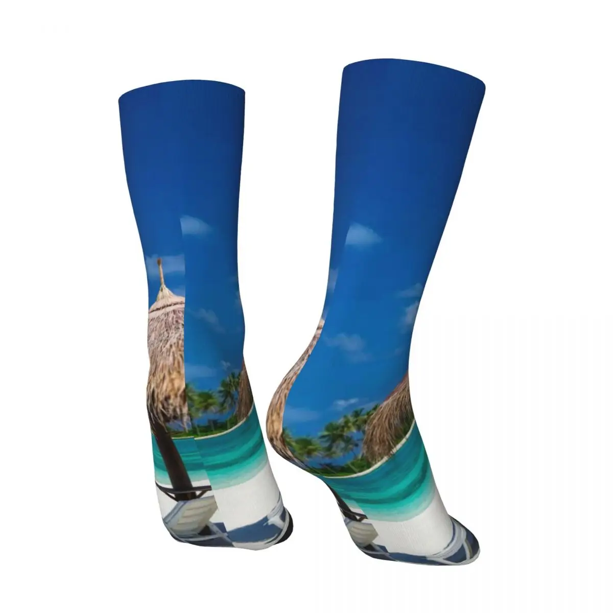 Пляжные носки с мальдивами чулки в стиле Харадзюку морским пейзажем женские