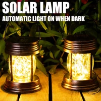 Solar Lanterns Outdoor Hanging Solar Lights for Pathway Yard Patio Garden Decoration, Waterproof Outside Solar Table Lamp