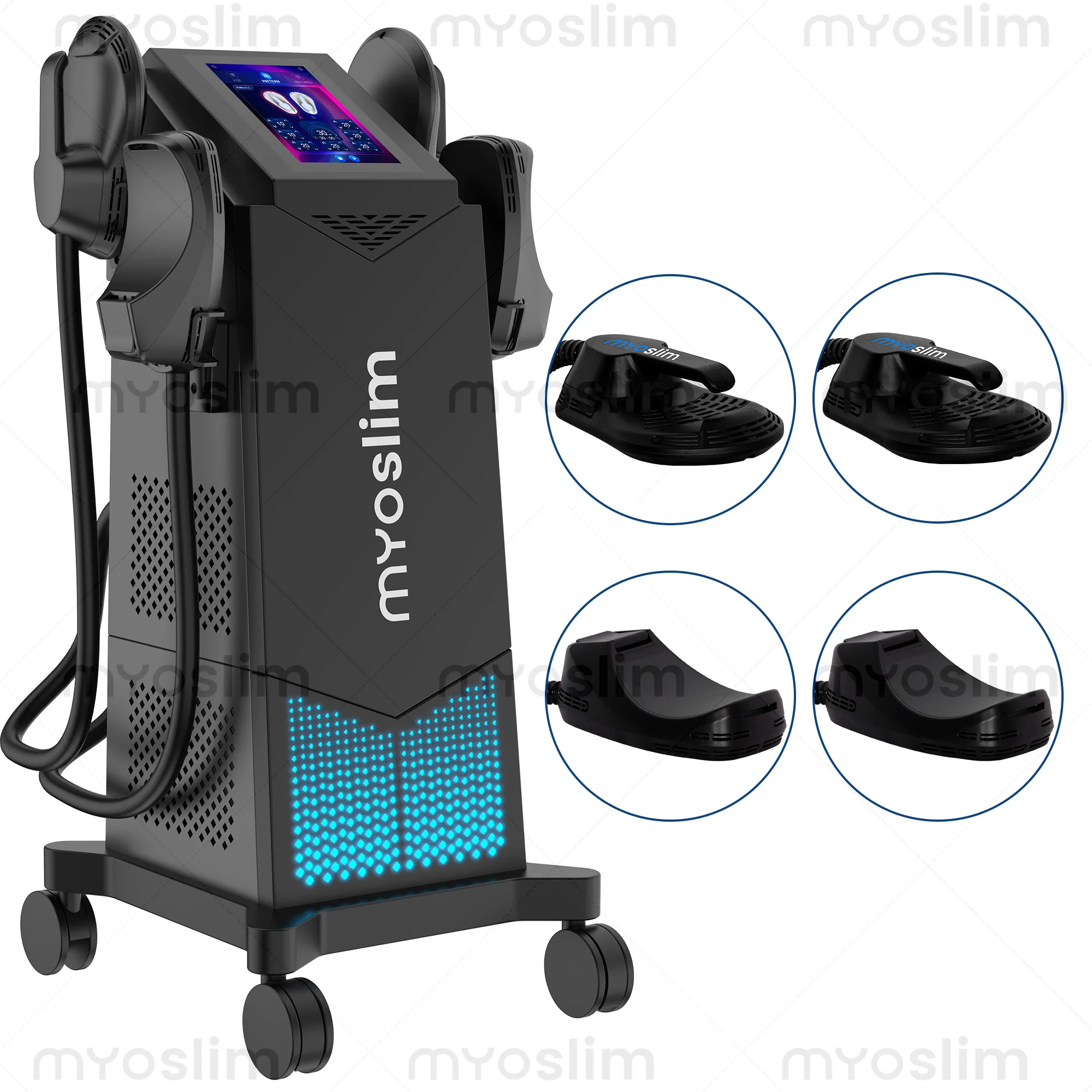 Фото Аппарат для коррекции фигуры RF EMS 6800W, для сжигания жира, похудения, стимуляции мышц, массажер Myoslim №5