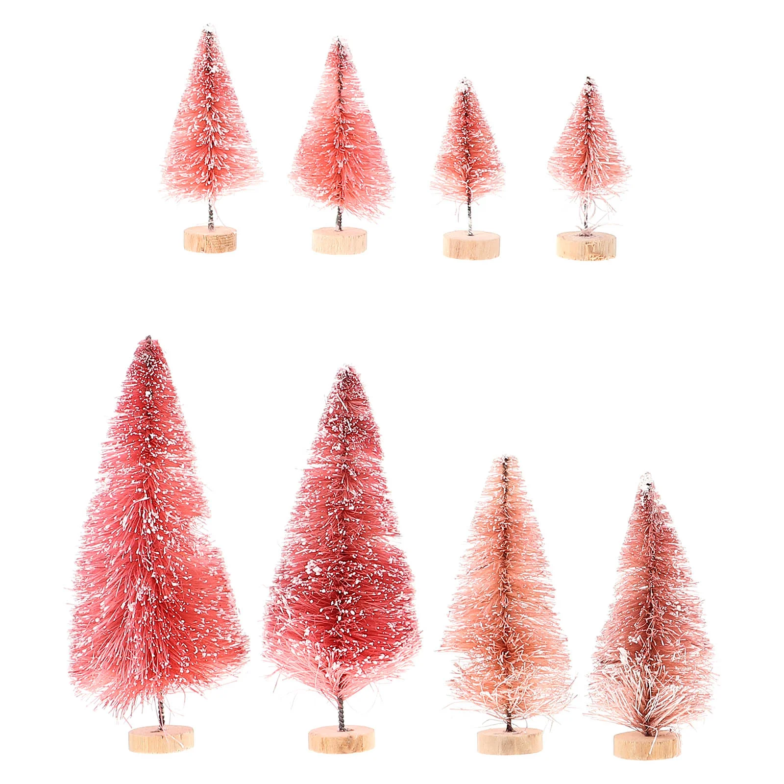 

8pcs Simulation Christmas Tree Mini Xmas Tree Christmas Desktop Party Decor