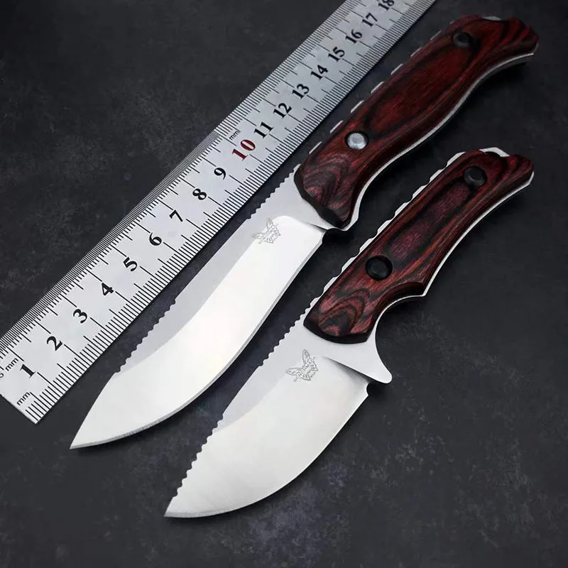 

Hot-Selling New Arrival 15002 15017 Stable Wooden Handle Outdoor Straight Knife Tactical Camping Portable Hunting Knife