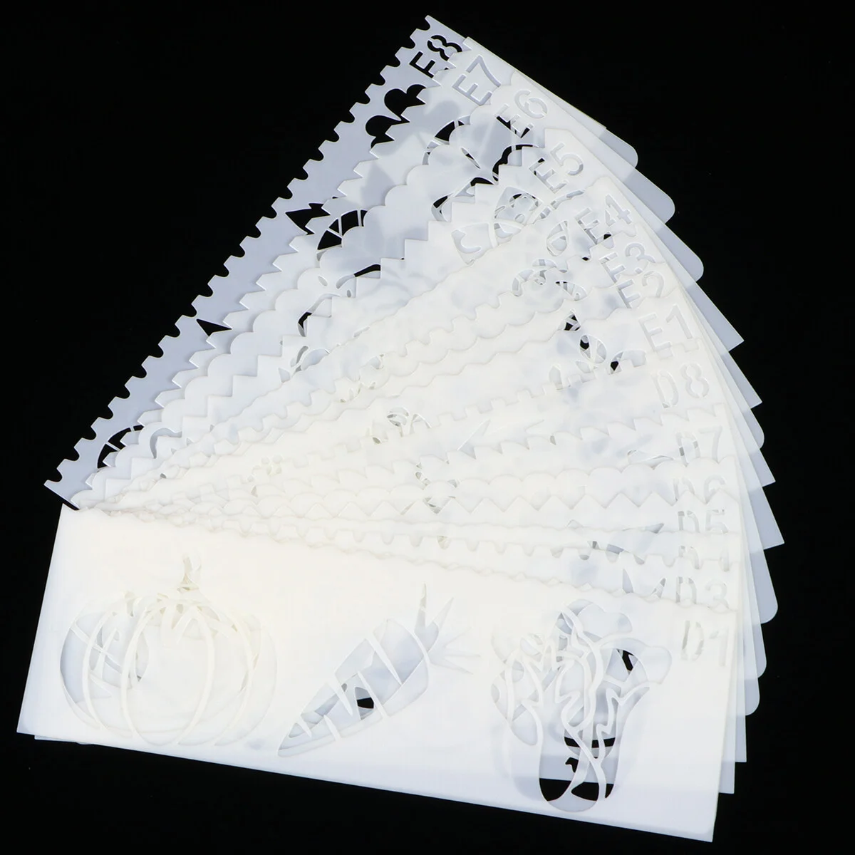 

32pcs Flower Leaf and Vegetable Fruit Painting Stencils Plastic Flower Molds DIY Hollow out Stencil