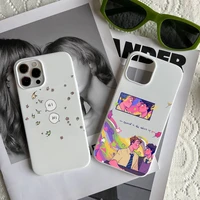 heartstopper cartoon nick and charlie phone case candy color for iphone 6 7 8 11 12 13 s mini pro x xs xr max plus