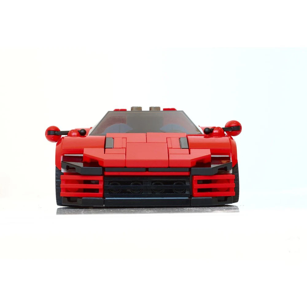 Фото Конструктор PolaDeer 309 деталей: Гараж для спортивного автомобиля MOC, серия Daytona SP3 Champion, модель из строительных блоков, игрушка-конструктор, подарок на день рождения для детей №3