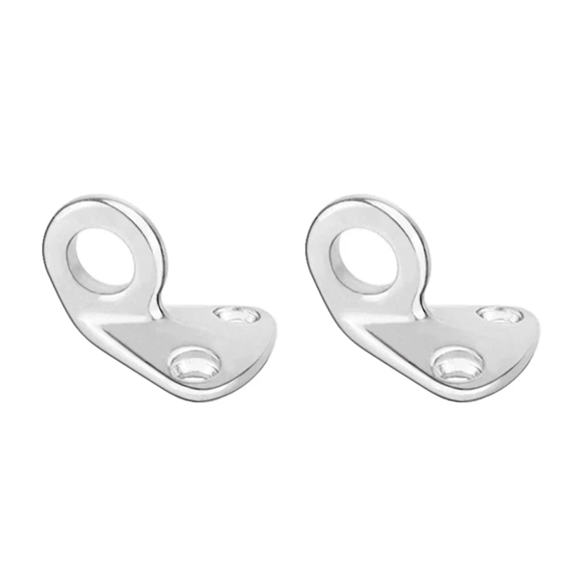

2PCS Stainless Steel 316 Pad Eye Fender Fending Hook Rope Boat Sail Tug Ship Marine Hardware Coat Cap Hook