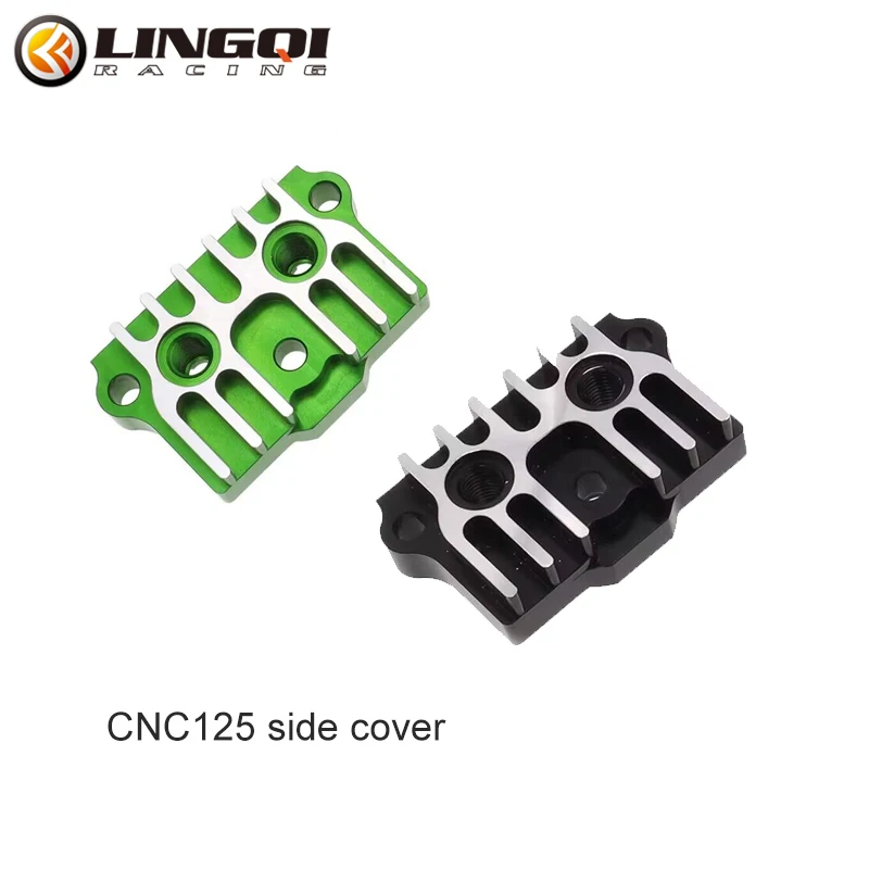 LINGQI гонки CNC боковая крышка масляный радиатор горизонтальный цилиндра двигателя
