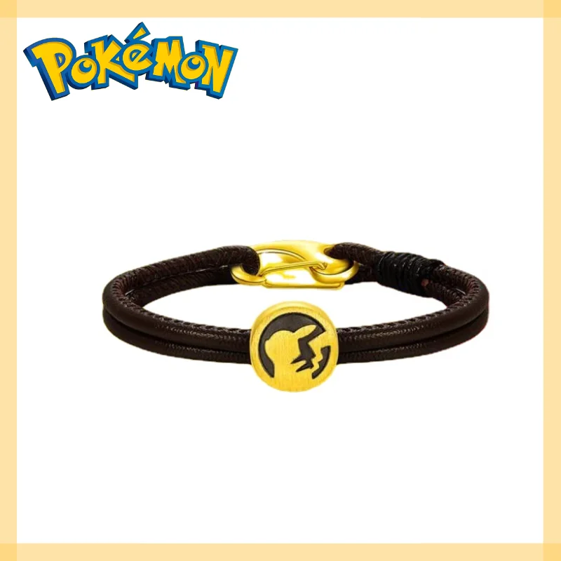 

New Anime Pokemon Pikachu Figures Braided Bracelet Fashion Cute Bracelets Accessories Kawaii Couple Jewelry Kids Best Gifts Toys