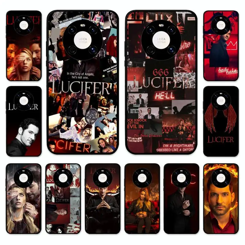 

American TV Degenerate angel Lucifer Phone Case for Huawei Mate 20 10 Lite 50 40 30 Pro 20X 9 Nova 7 6 Se 4E 3 3I Soft Tpu Cover