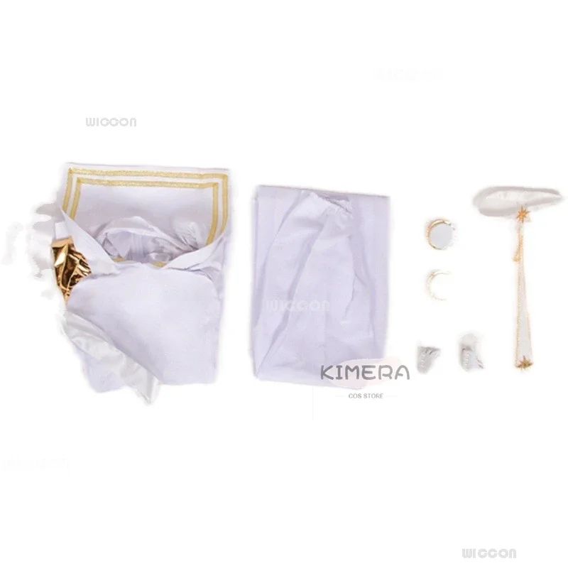 Костюм для косплея аниме Сейлор Tsukino Muun Usagi белый женский парик Хэллоуина карниво