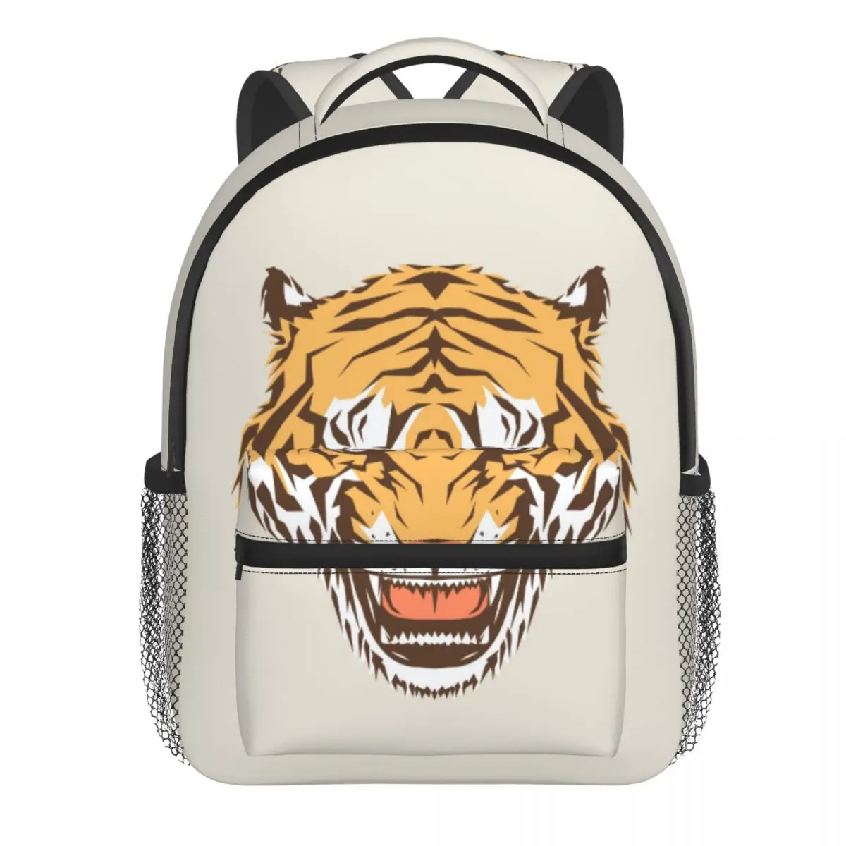 Tiger Head Kids Backpack Toddler School Bag Kindergarten Mochila for Boys Girls 2-5 Years
