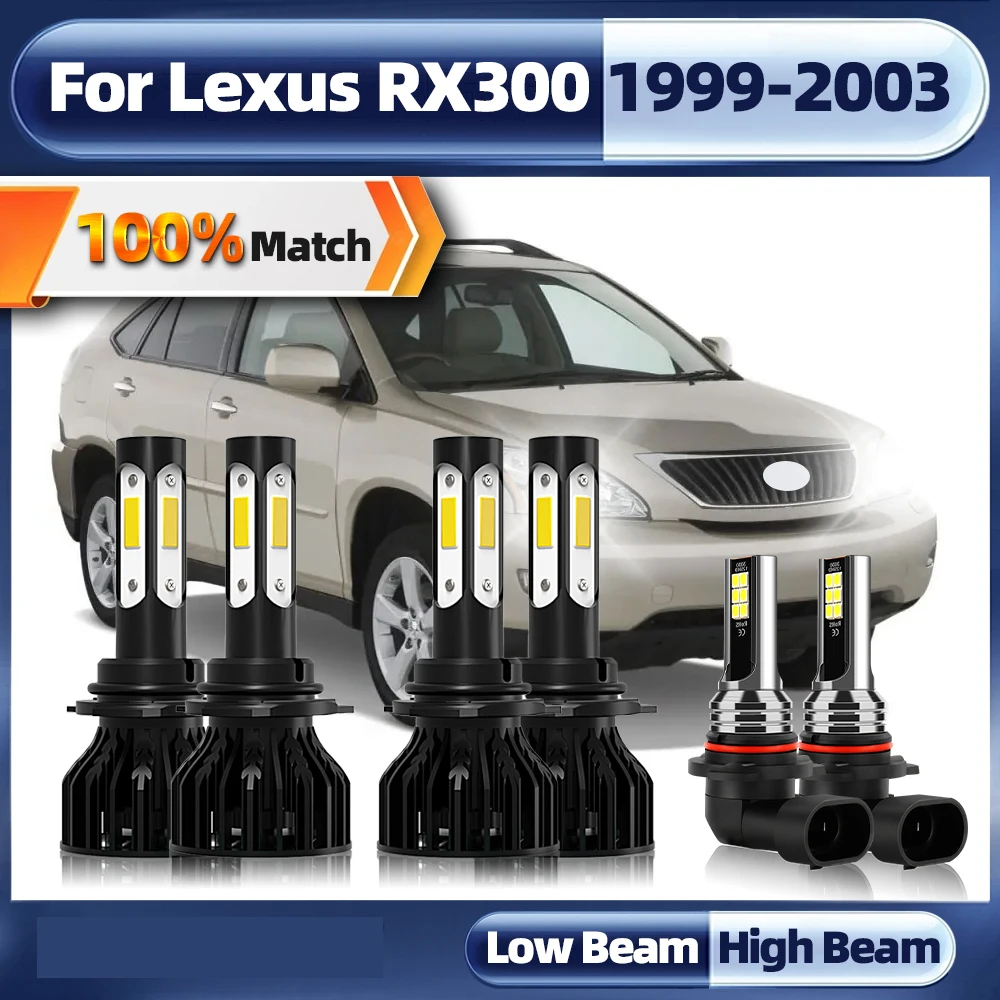 

60000LM 360W CSP Chip Car LED Headlight 9005 HB3 9006 HB4 Turbo Lamp Car Fog Light For Lexus RX300 1999 2000 2001 2002 2003