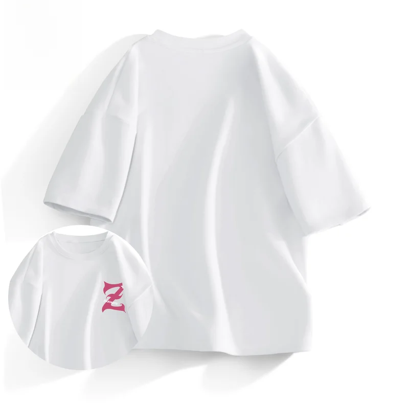 Мужская футболка Zhenvis из чистого хлопка с коротким рукавом 20 г тяжелая ткань