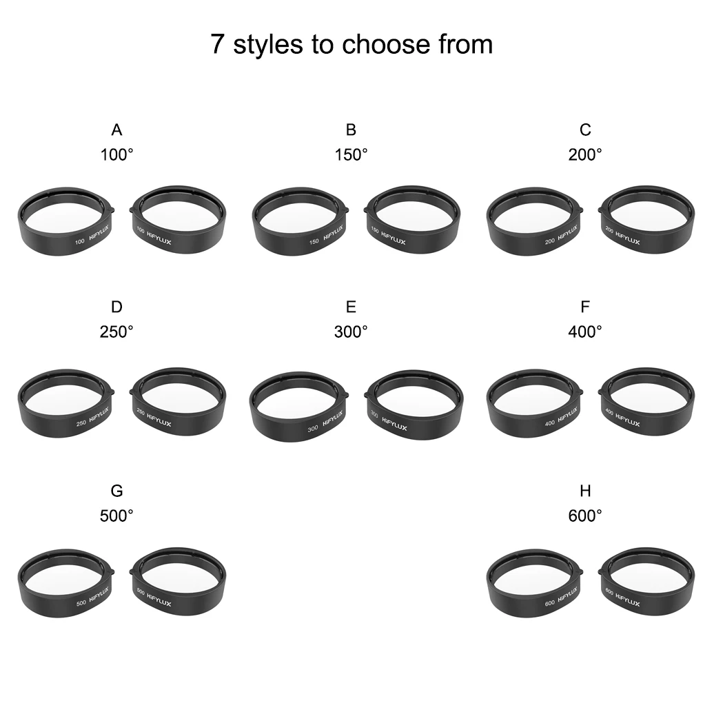 

Hifylux Pack of 2 VR Gaming Headset Eyeglass Myopia Glasses Plastic Frame Accessories Replacement for Oculus Quest 2