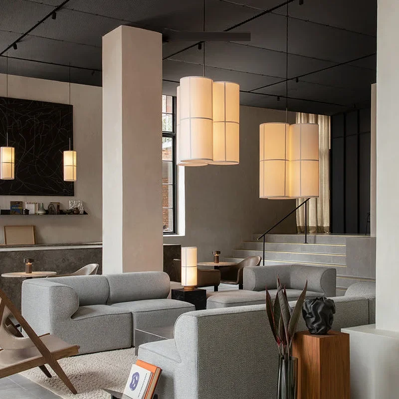 Подвесной светильник Audo Hashira дизайнерский кластерный винтажный японский фонарь