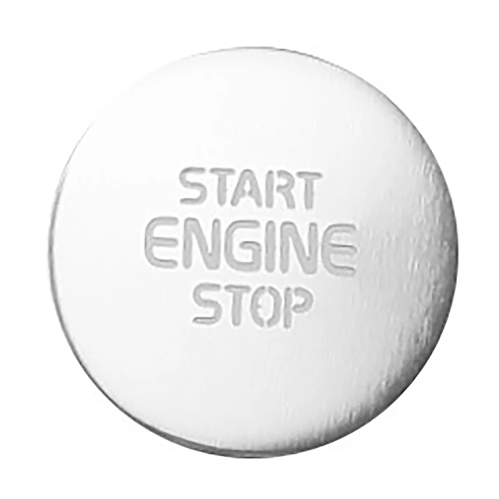 

for Volvo Xc40 One Key Start Ignition Key Switch Decoration Sticker Auto Parts Car Accessories 2018 2019 2020 Silver