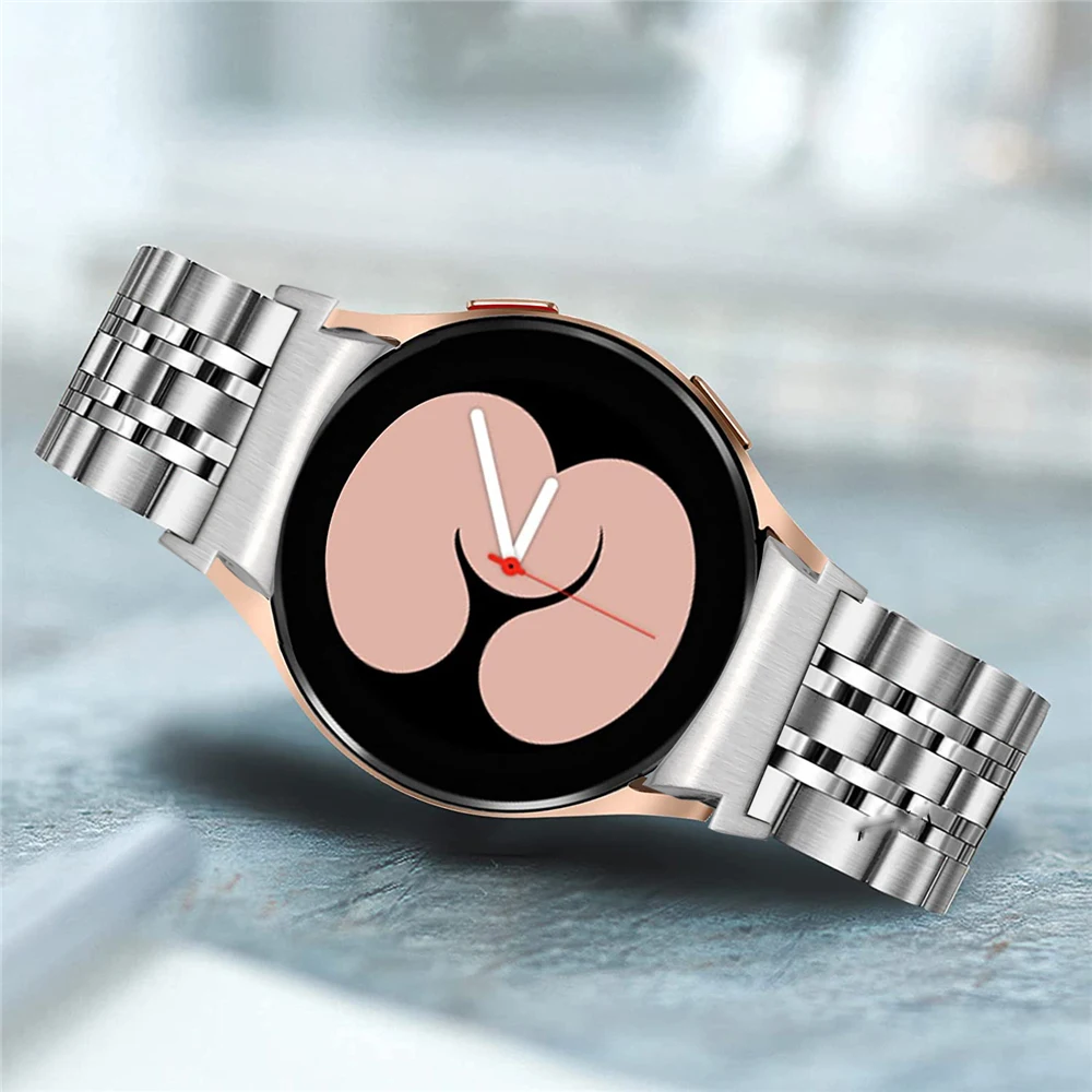 For Samsung Galaxy Watch 5 5pro Strap 44mm 45mm Galaxy Watch 4 Classic 46mm non-gap stainless steel high quality curved strap