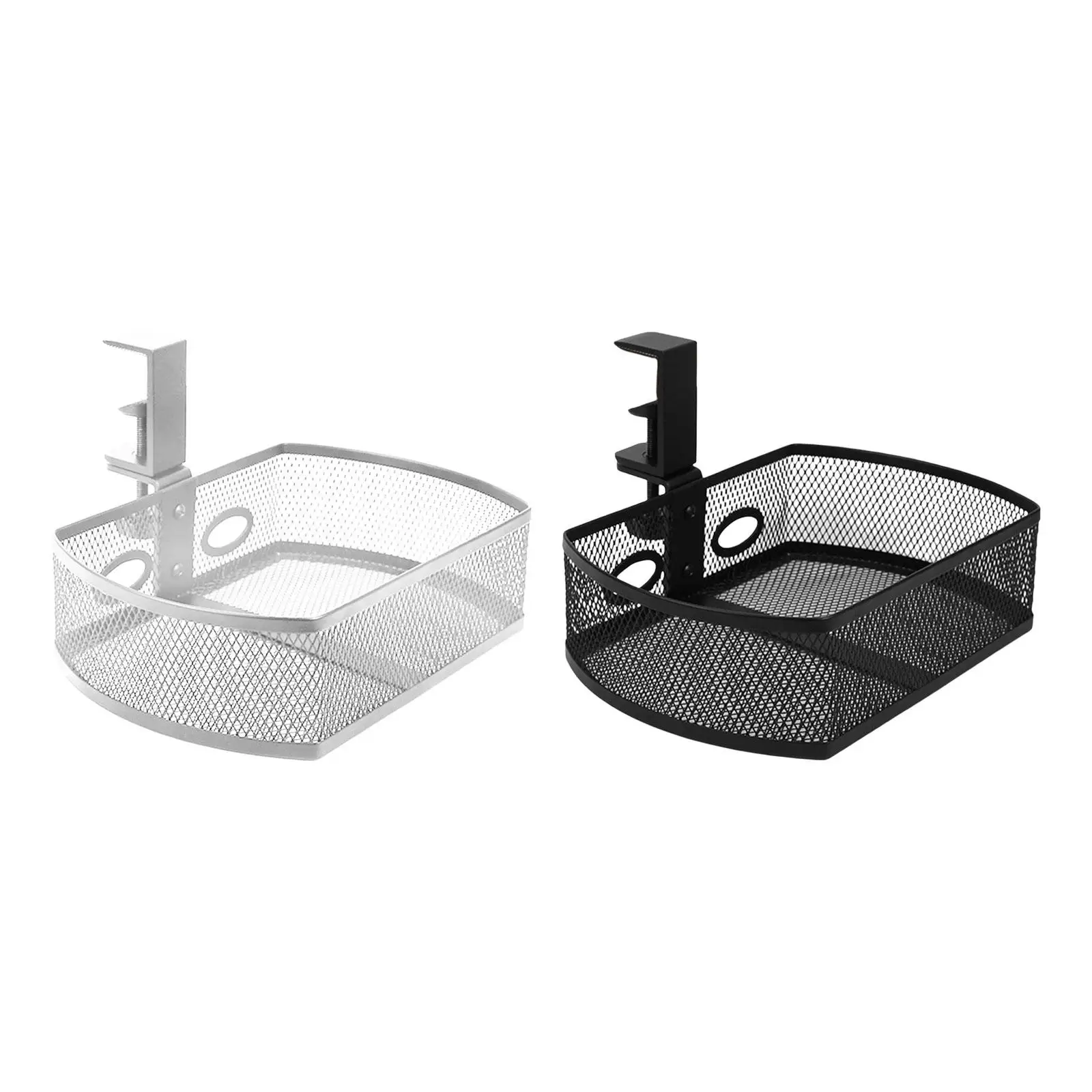 

Durable Under Desk Drawer Organizer Swivel Serving Tray Metal for Pantry