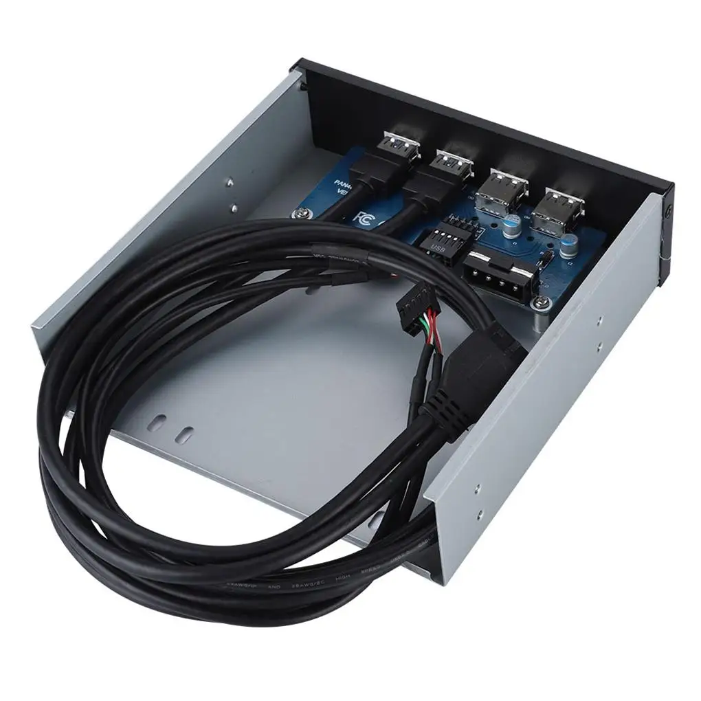 

5 25 Inch Optical Drive Front Panel Replacement Metal Shell Professional Universal USB Hub Fittings PC Accessory