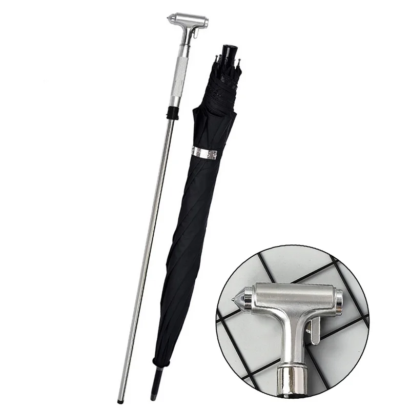 

Long Handle Parasol Umbrella Luxury Big Business sun protection Designer Black men Umbrella Japanese parapluie Sunshades