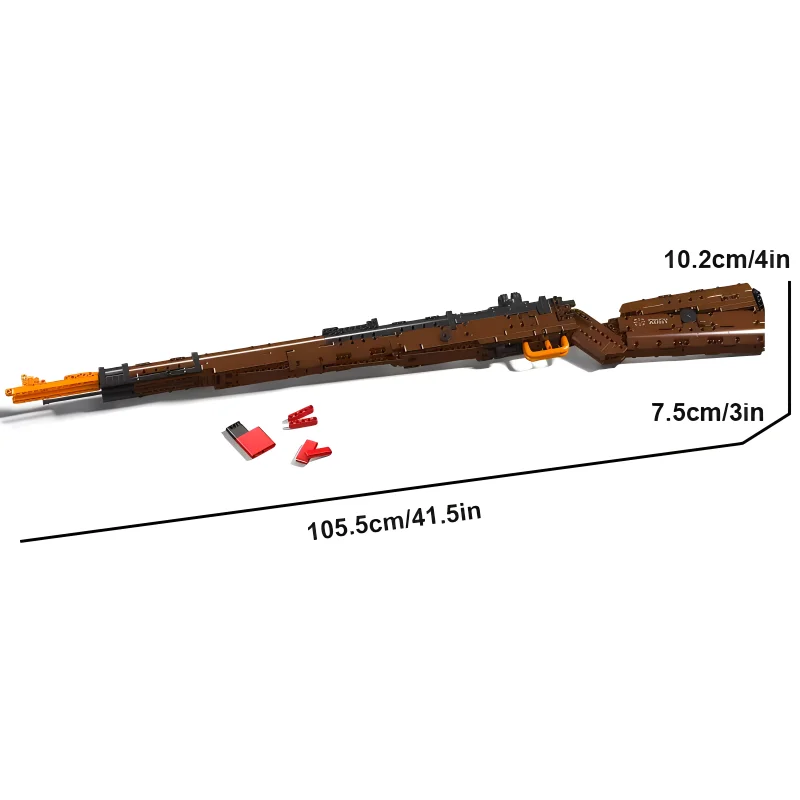 Строительные блоки Mould King 14002 с техническим пистолетом строительные MOC 98K