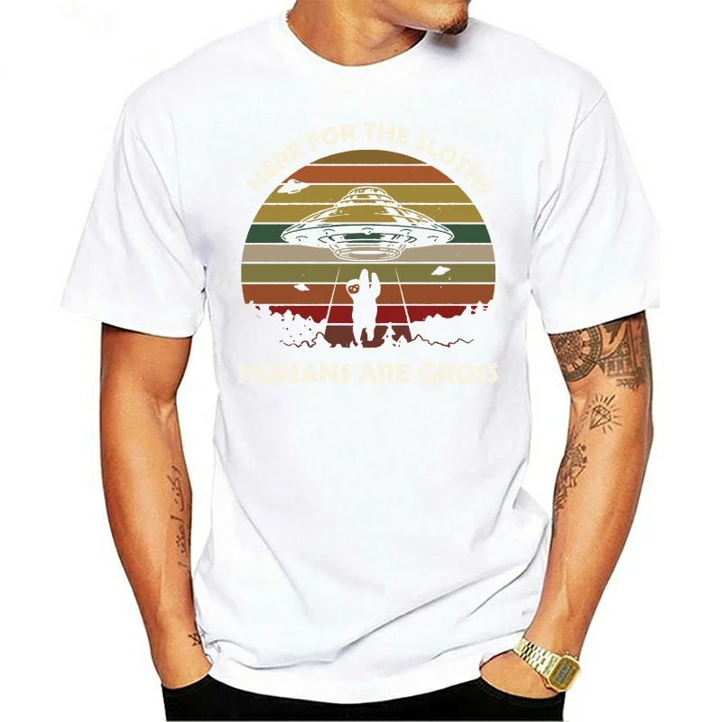 Здесь для Ленивец человека-это грубая космическая Винтажная Футболка