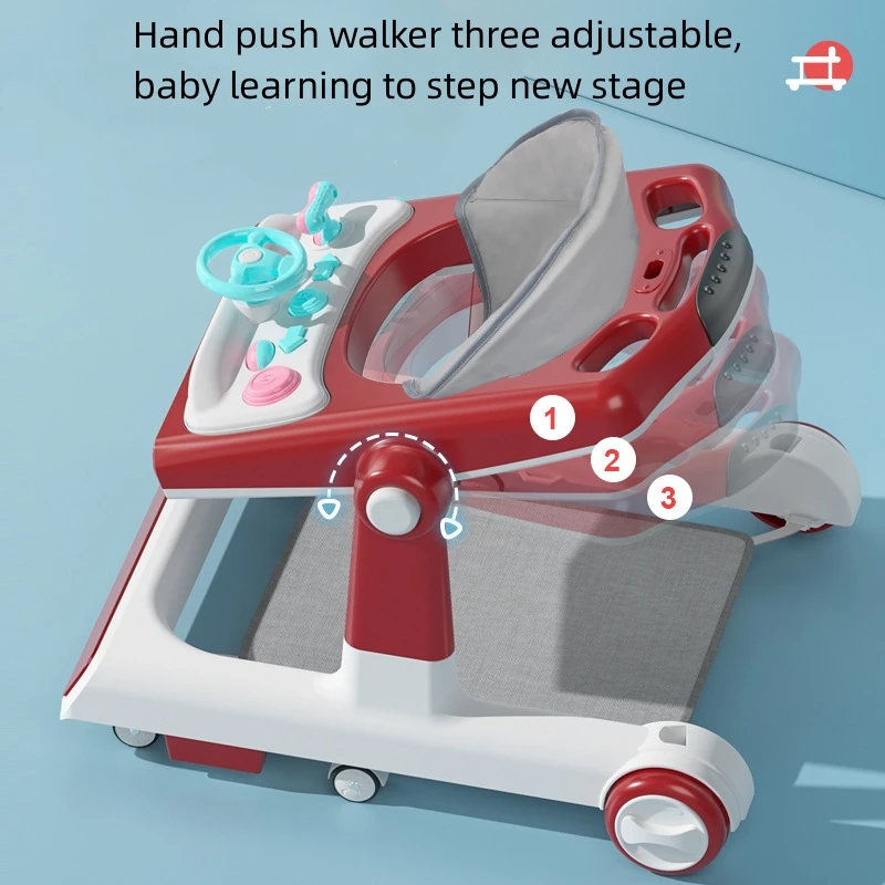 Детский многофункциональный ходунок нескользящий складной для развития ребенка