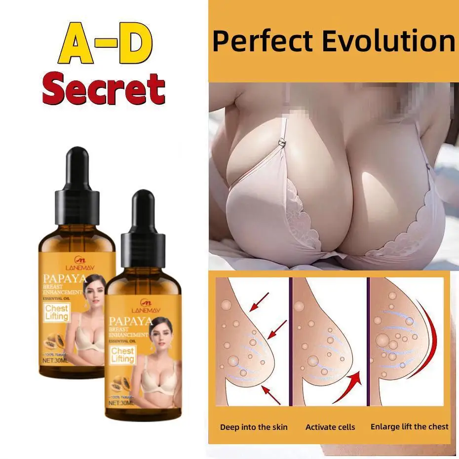 

Natural Breast Enlargement Essential Oil Chest Lift Firm Enhancer Care Essence Butt Plump Growth Massage Boobs Bigger Sexy Care