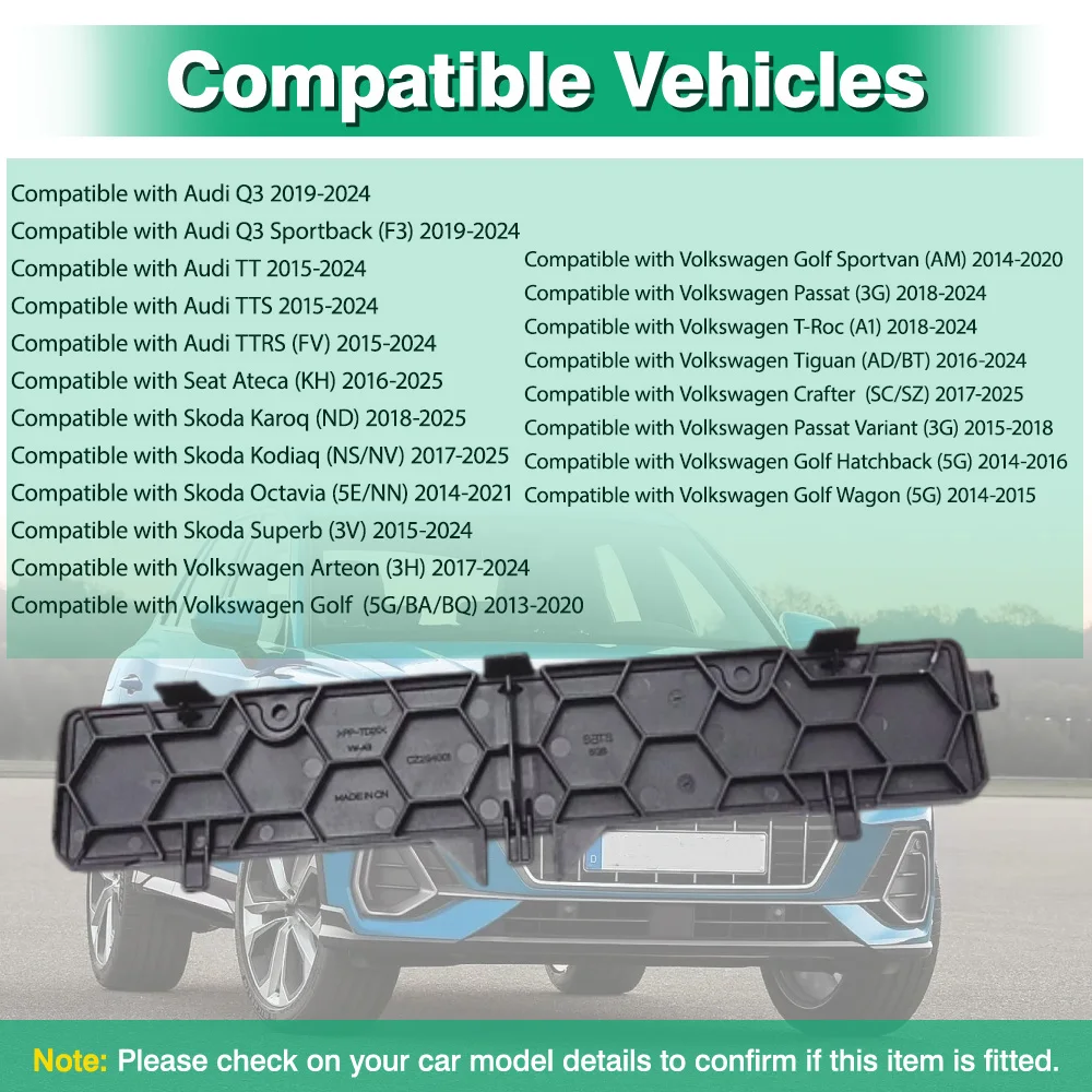 Фото Крышка салонного воздушного фильтра для Audi Q3, TT, TTS, TTRS, Seat Ateca, Skoda, Volkswagen 5Q0819422, 5QD819422 №2