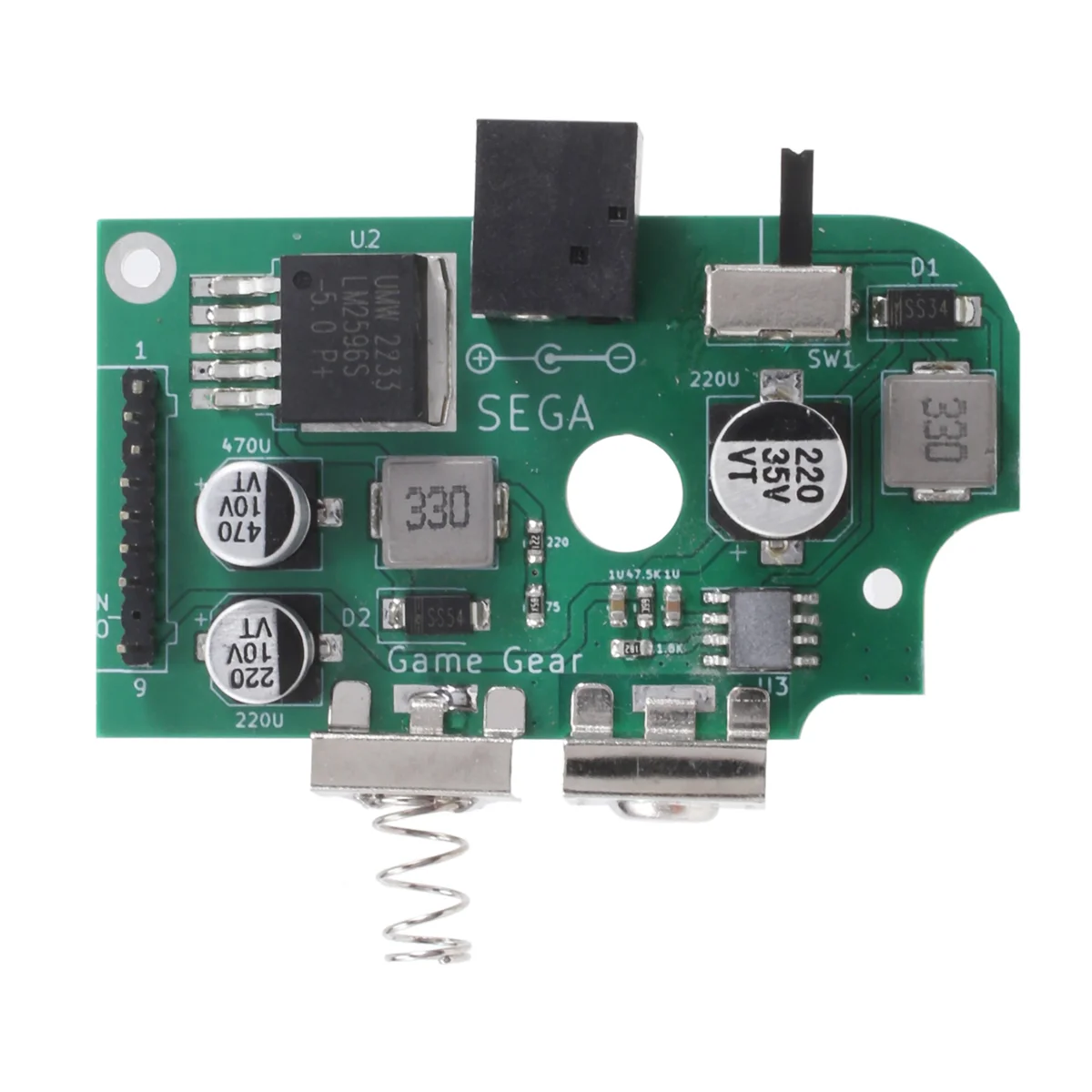 

Pre-Soldered for Sega Game Gear GG All Edition Replace Power Supply on Off Board IC Capacitors Repair Kit