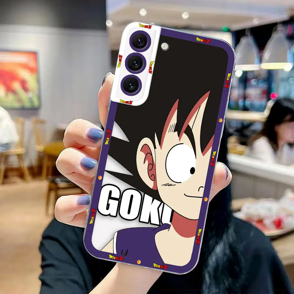 Фото Прозрачный чехол для телефона Samsung A03S A04 A05 A05S A06 A7 A10 A12 A13 A14 A15 A16 A21S NOTE 10 20, чехол D-Dragon Ball GUko Vegeta №3