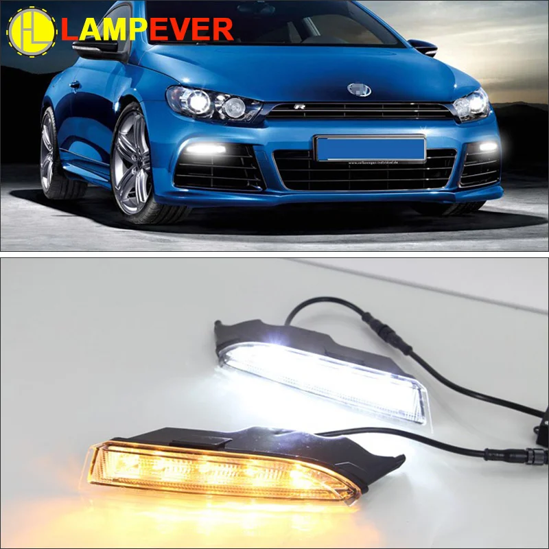 

Daytime Running Lights for VW Scirocco R LED DRL 2008-2014 Scirocco LED Fog Light Front Lamp Automobile Daylight