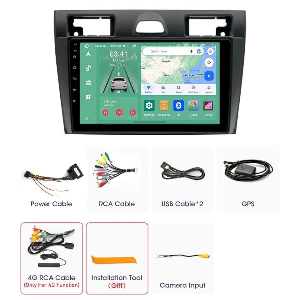 Автомобильный радиоприемник SEPTON для Ford Fiesta Mk VI 5 Mk5 2002-2008 автомобильный