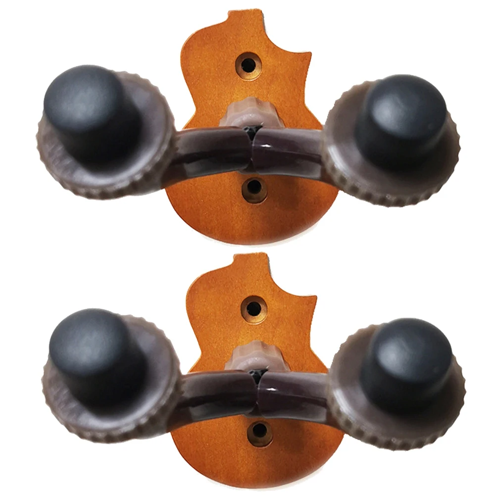

2Pcs Guitar Wall Mount Hanger Wood Guitar Hanger Wall Hook Holder Stand for Guitar Bass Ukulele,Dark Color