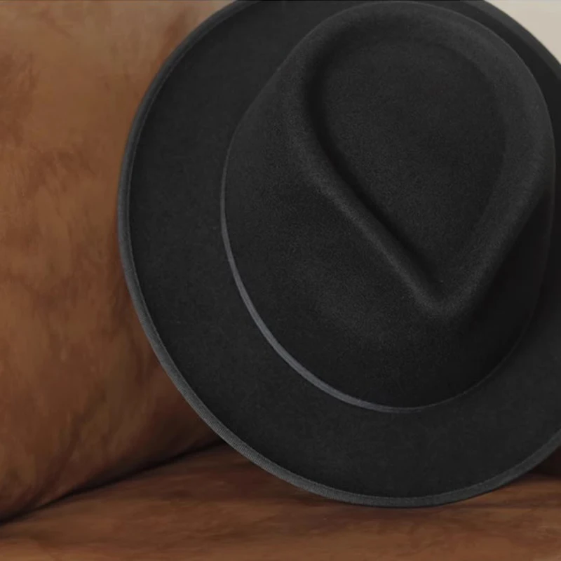 Шляпа Fedora ручной работы из 100% австралийской шерсти мужские и женские нарядные