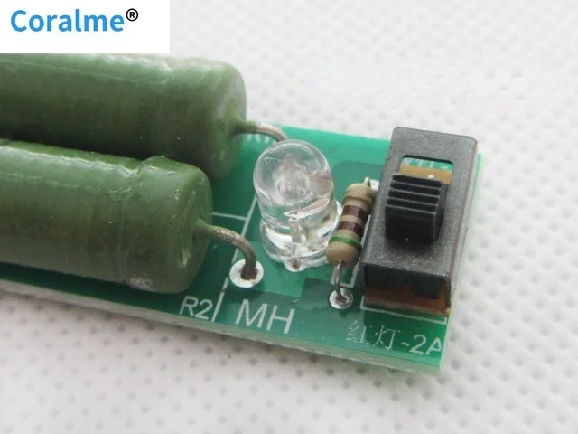 USB мини-разрядный нагрузочный резистор 2A/1A с переключателем 1A зеленый светодиод 2A