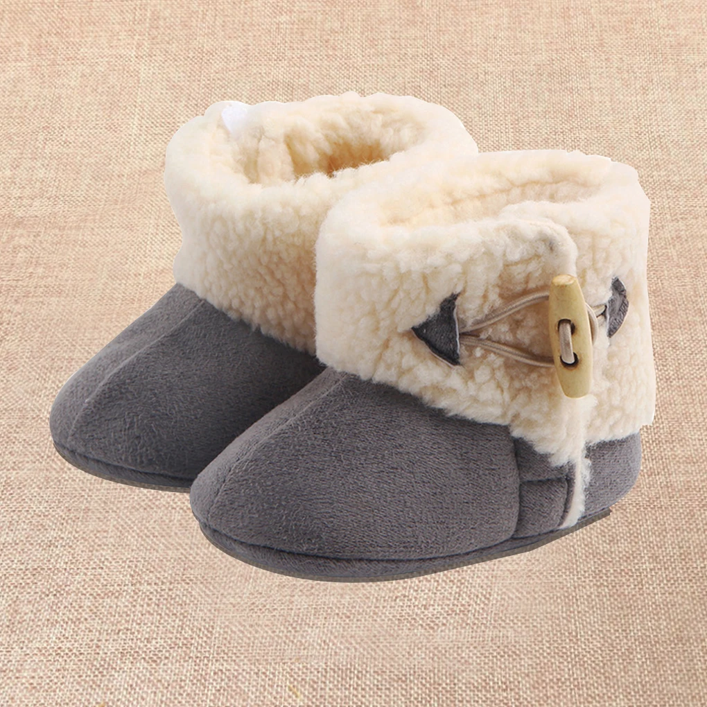 

Winter Infant Baby Booties Shoes Holiday Anti-slip Sole Warm Shoes for 9-11 Months Babies