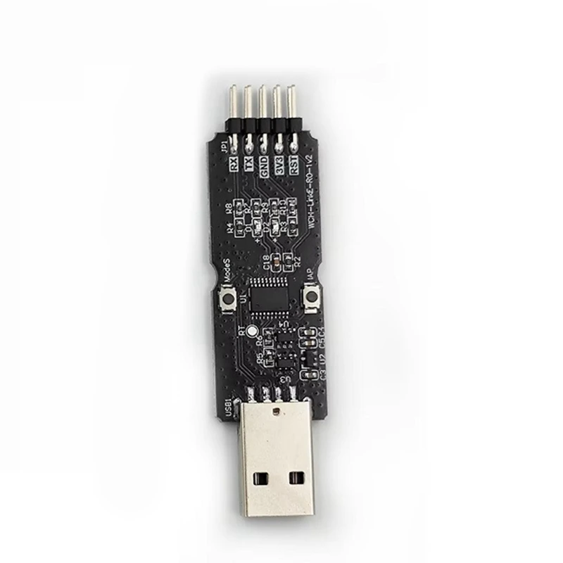 Фото Отладчик WCH LinkE CH32V003 для микроконтроллеров с архитектурой RISC-V, интерфейсом MCU/SWD, чипом ARM, 1 последовательный порт на USB-канал - DTB3 №4