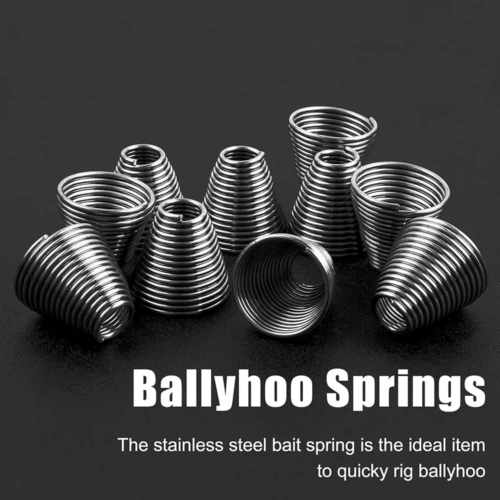 20 шт. оснастка для приманки Ballyhoo пружины из нержавеющей стали кормушки ловли