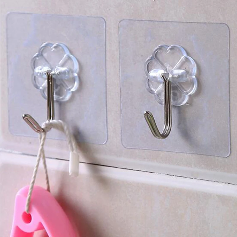 

1Pc Strong Clear Suction Cup Sucker Wall Hooks Hanger For Kitchen Bathroom Or Kitchen Bathroom Wall Hooks