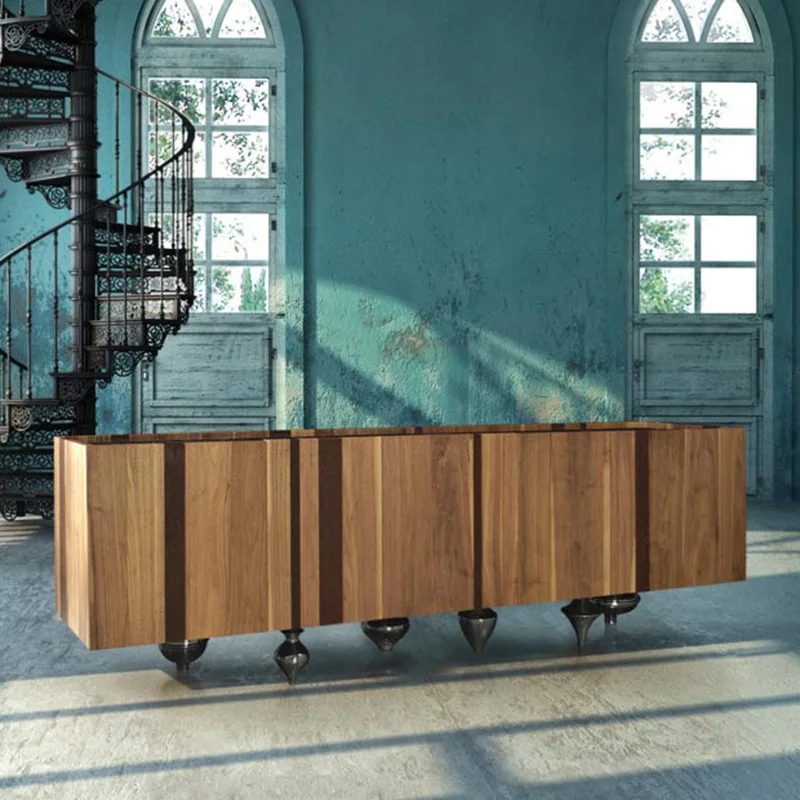 Роскошный шкаф для телевизора в итальянском стиле простая гостиная вилла