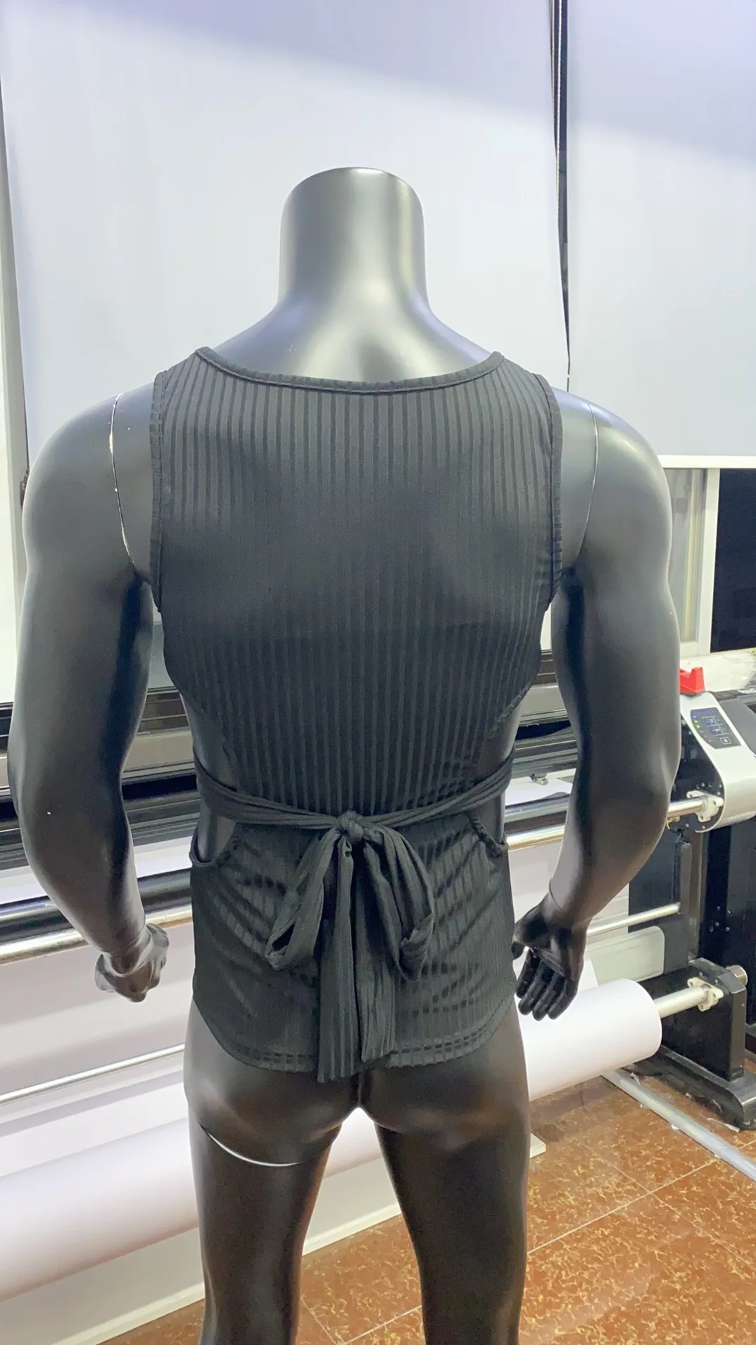 Ажурный однотонный эластичный облегающий Топ phechion уличный спортивный жилет