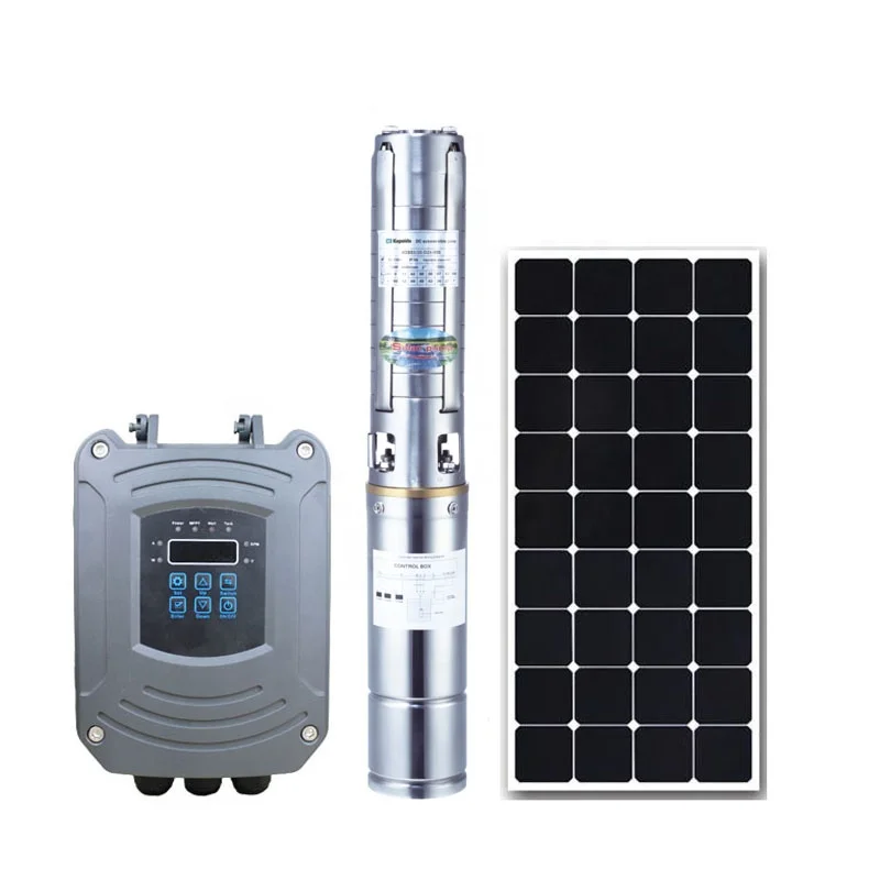 

750W Brushless Solar Powered Water Pump With Stainless Steel Impeller For Irrigation