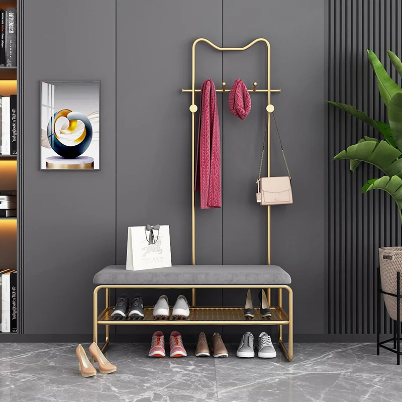 

Bedroom Clothe Rack Coat Stand Vertical Entrance Suspension Storage Door Moving Clothing Rack Floor Ganchos Para Ropa Home Decor
